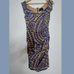 Nicole Miller Ruched Cocktail Dress SZ 8